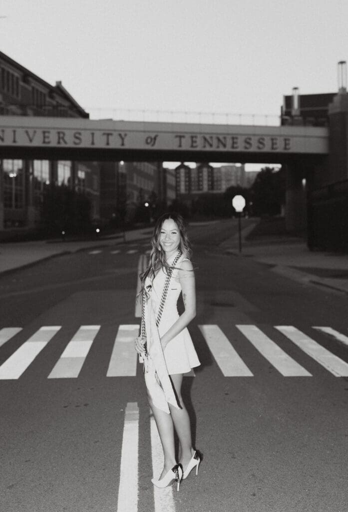Graduation photos on the University of Tennessee Knoxville campus