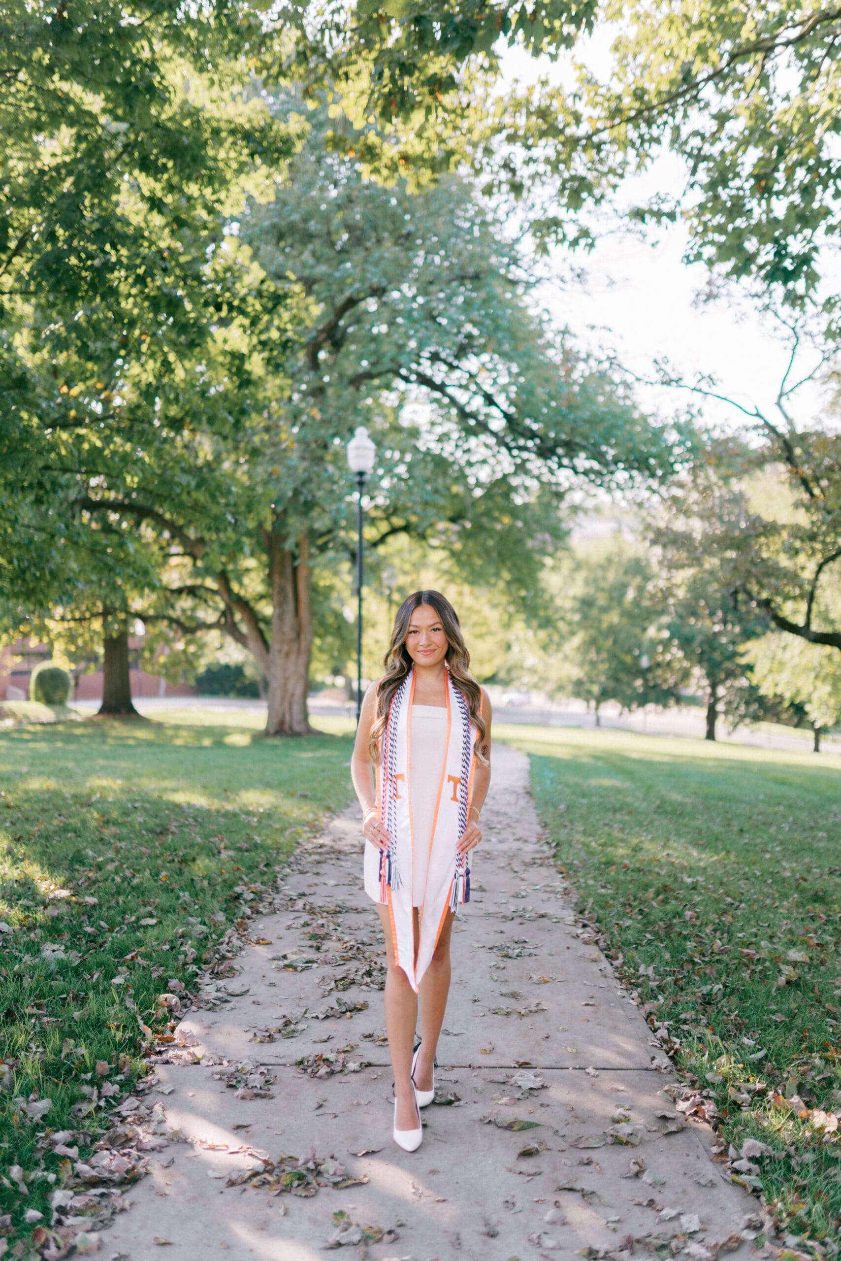 UTK grad photos at Ayres Hall on the University of Tennessee Knoxville campus