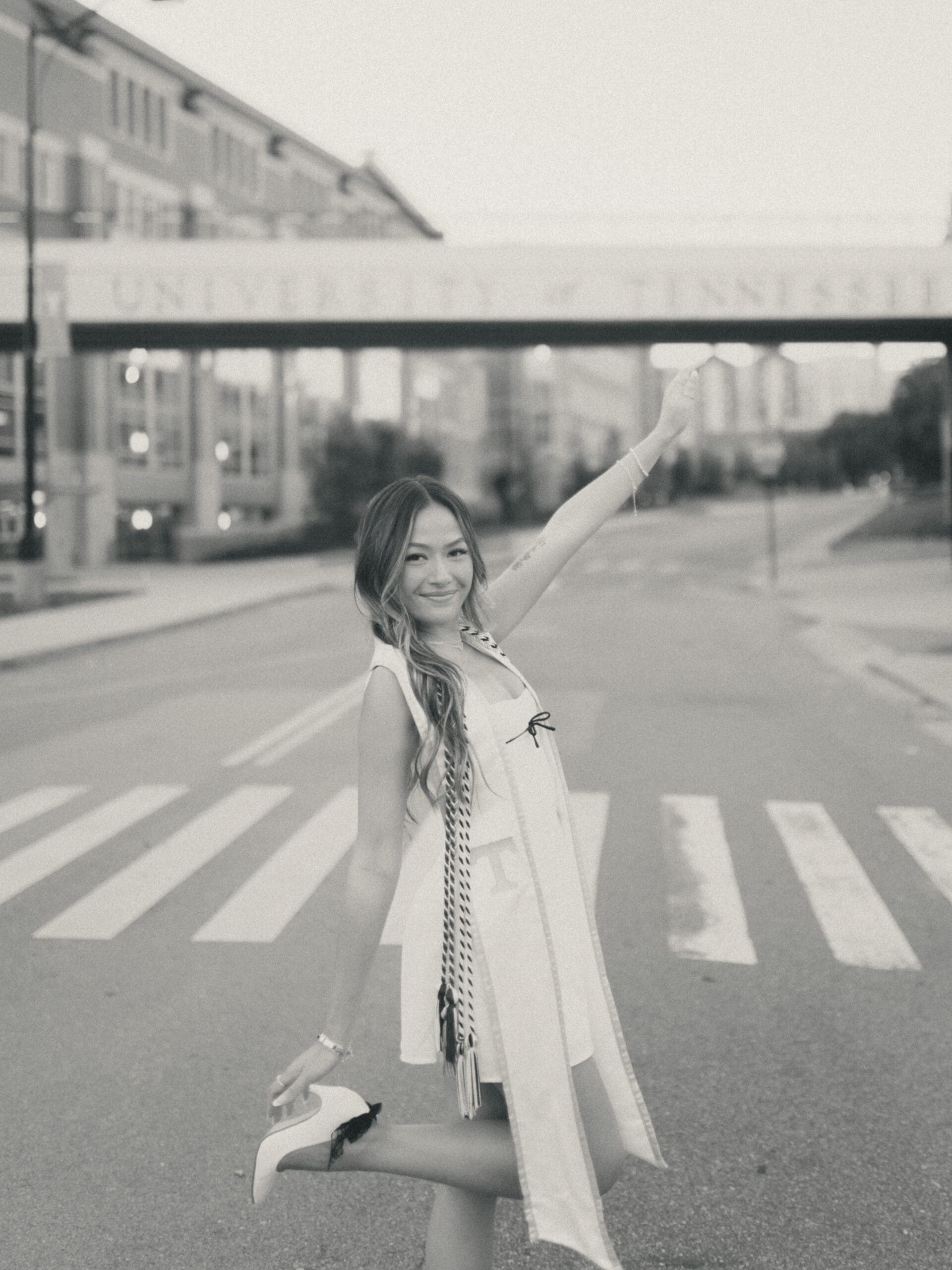 UTK graduation photos on campus in Knoxville, TN